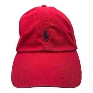 Polo Ralph Lauren Red Cotton Baseball Cap